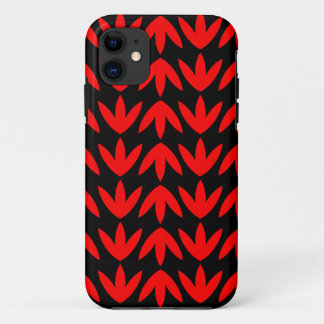 Funda Para iPhone 11 Pies de pájaro - Rojo y Negro.pdf