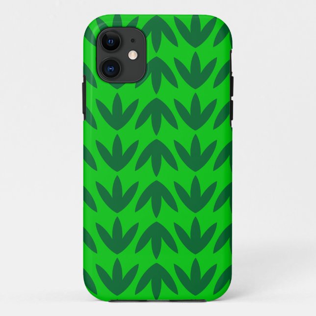 Funda De Case-Mate Para iPhone Pies de Pájaro - Tonos de Verde 03.pdf (Reverso)