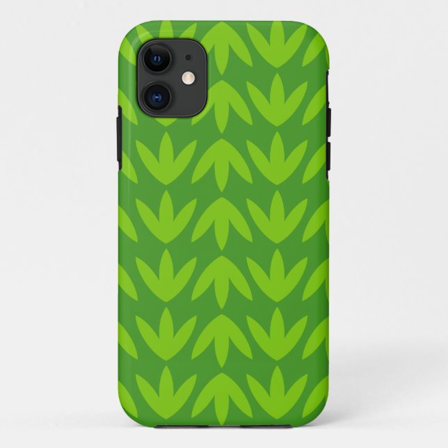 Funda De Case-Mate Para iPhone Pies de pájaro - tonos verdes 08.pdf (Reverso)