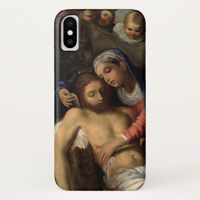 Funda De Case-Mate Para iPhone Pietà (María y Jesús) (por Adam Elsheimer) (Reverso)