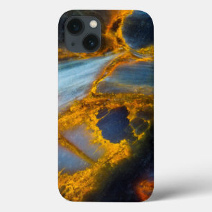 Funda Para iPhone 13 Pietersita con vetas naranjas