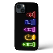 Pieza de ajedrez Neon Lights Black