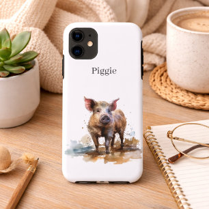 Funda Para iPhone 11 Piglet lúdico, personalizado