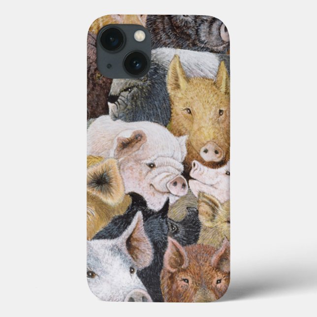 Funda De Case-Mate Para iPhone Pigs Galore (Reverso)