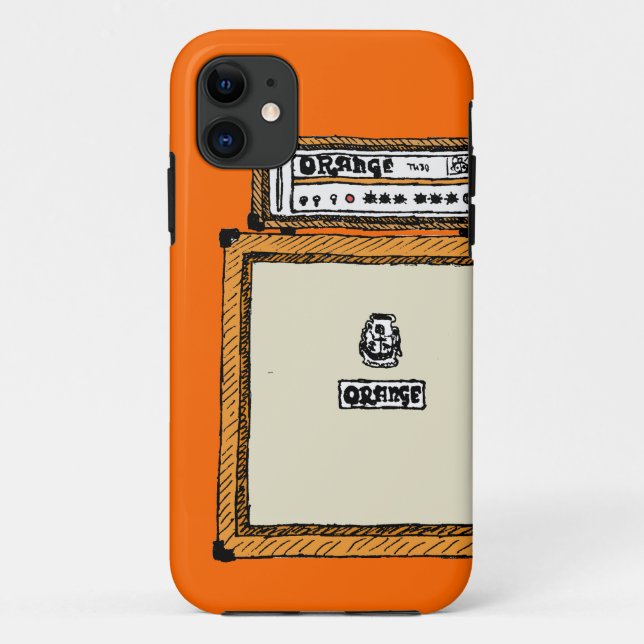Funda De Case-Mate Para iPhone Pila anaranjada (Reverso)