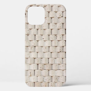 Funda Para iPhone 12 Pila de tablas de madera marrón