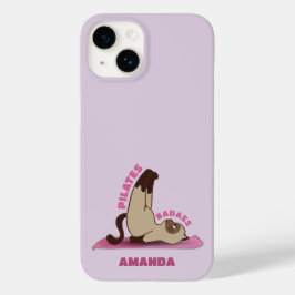 Funda Para iPhone 14 De Case-Mate Pilates Badass Workout Estuche para teléfono Kitty