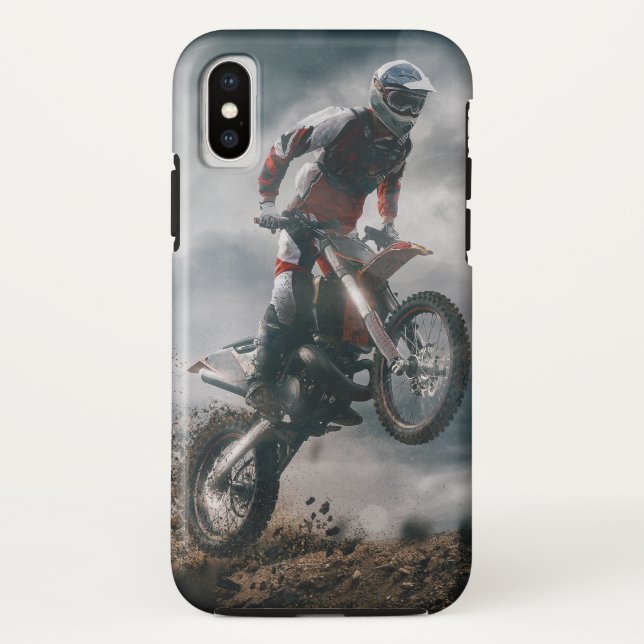 Funda De Case-Mate Para iPhone Piloto de Motocross (Reverso)