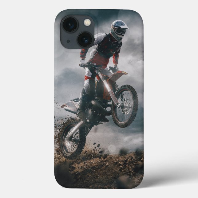 Funda De Case-Mate Para iPhone piloto de motocross (Reverso)