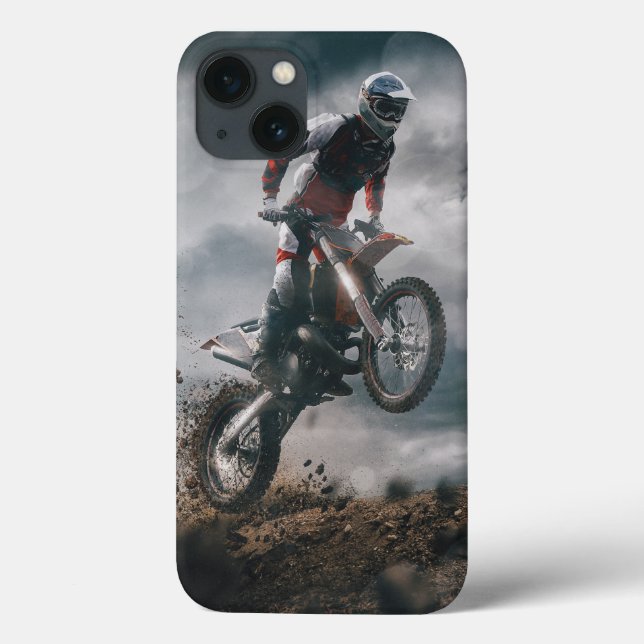 Funda De Case-Mate Para iPhone piloto de motocross (Reverso)