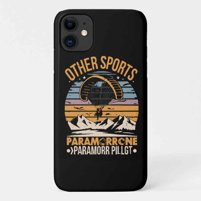 Funda De Case-Mate Para iPhone Piloto de paramotor paramotoring (Reverso)