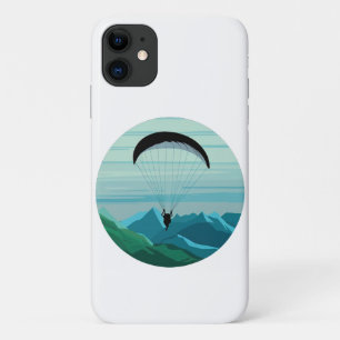 Funda Para iPhone 11 Piloto de parapente volando montañas Deportes