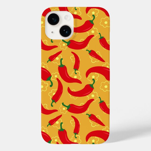 Funda De Case-Mate Para iPhone Pimientos calientes (Reverso )