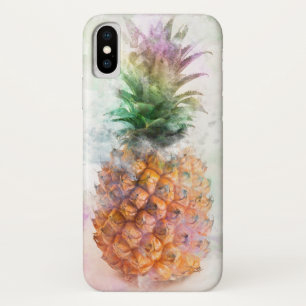 Funda Para iPhone X Piña acuarela