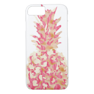 Funda Para iPhone 8/7 Piña - acuarela rosada