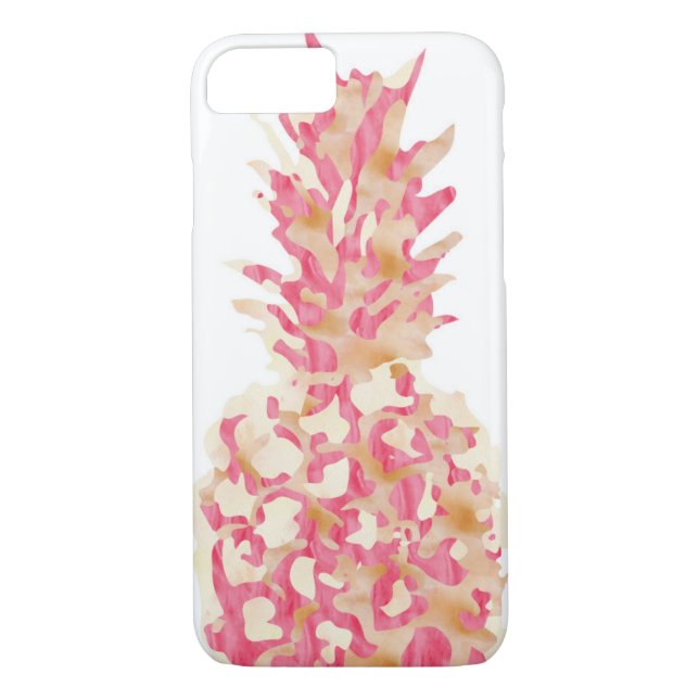 Funda De Case-Mate Para iPhone Piña - acuarela rosada (Reverso)
