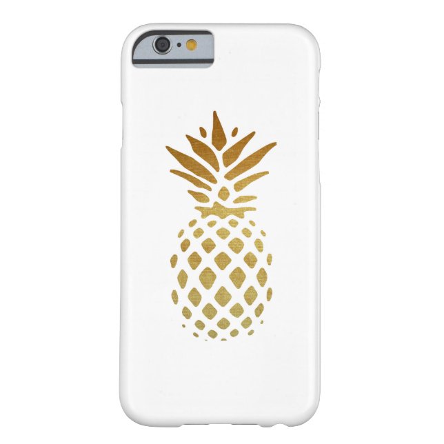 Funda De Case-Mate Para iPhone Piña dorada, fruta en oro (Reverso)