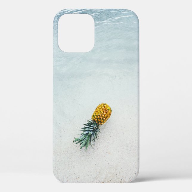 Funda De Case-Mate Para iPhone Piña en la orilla del mar (Reverso )
