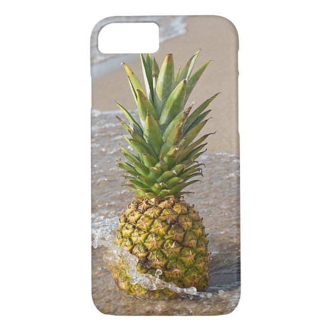 Funda De Case-Mate Para iPhone piña en la playa (Reverso)