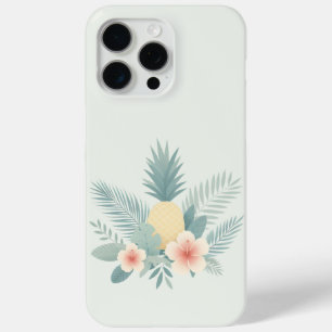 Funda Para iPhone 15 Pro Max Piña floral y Hawaiana