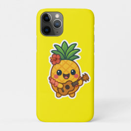 Funda Para iPhone 11 Pro Piña Kawaii sonriente - Tropical