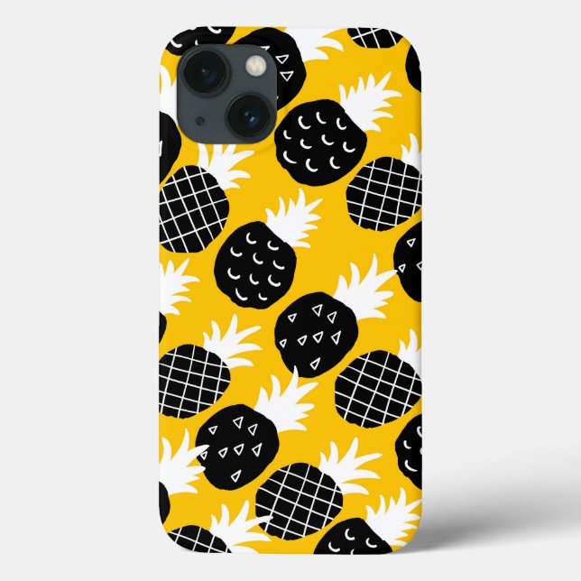 Funda De Case-Mate Para iPhone Piña negra (Reverso)