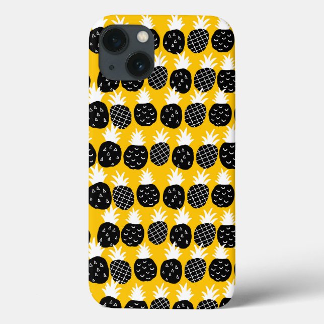 Funda De Case-Mate Para iPhone Piña negra (Reverso)