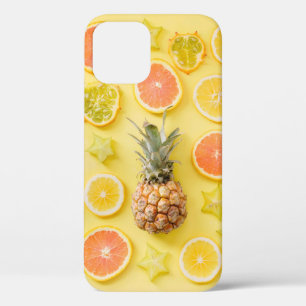 Funda Para iPhone 12 Piña rodeada de cítricos