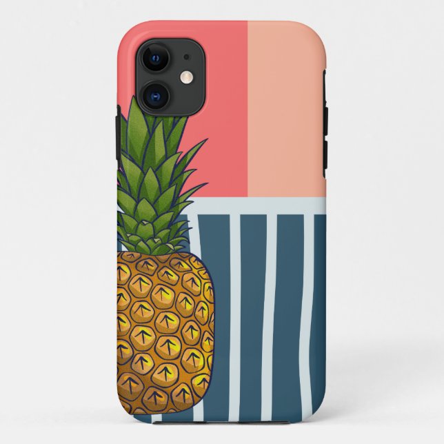 Funda De Case-Mate Para iPhone 'Piña solitaria' | vibrante (Reverso)
