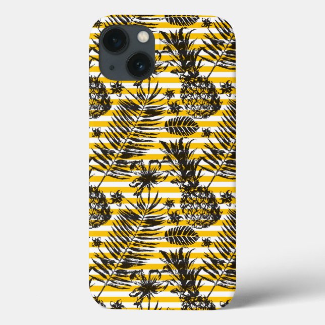 Funda De Case-Mate Para iPhone Piñas dibujadas a mano (Reverso)