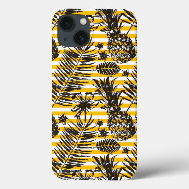 Funda De Case-Mate Para iPhone Piñas dibujadas a mano (Reverso)