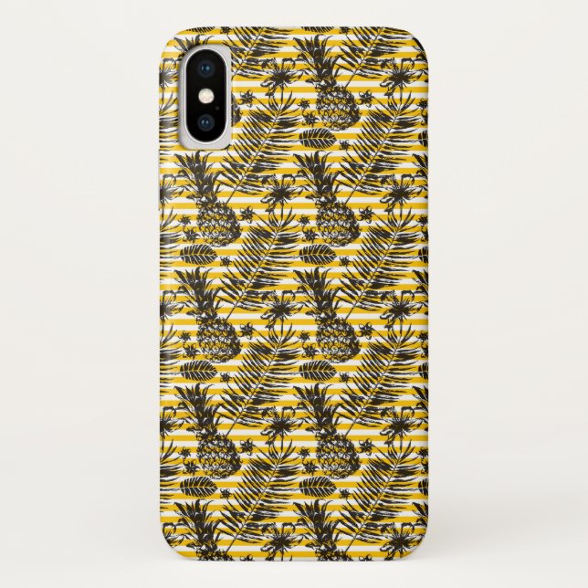 Funda De Case-Mate Para iPhone Piñas dibujadas mano (Reverso)
