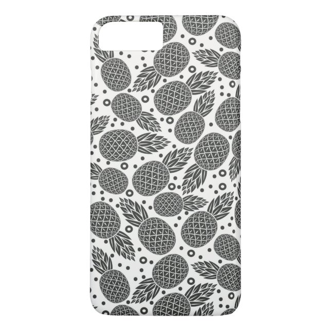 Funda De Case-Mate Para iPhone Piñas monocromas (Reverso)