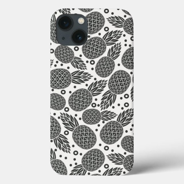 Funda De Case-Mate Para iPhone Piñas monocromáticas (Reverso)