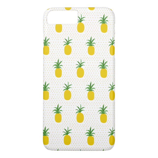 Funda De Case-Mate Para iPhone Piñas tropicales de oro (Reverso)