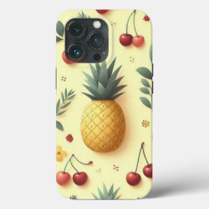 Funda Para iPhone 13 Pro Piñas y Cerezas