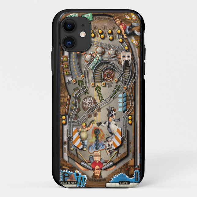 Funda De Case-Mate Para iPhone Pinball Machine (Reverso)