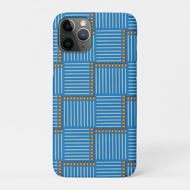 Funda De Case-Mate Para iPhone Pincel Crosshatch Azul (Reverso)