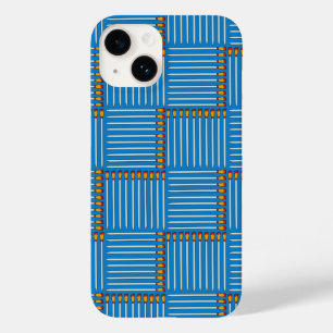 Funda Para iPhone 14 De Case-Mate Pincel Crosshatch Azul