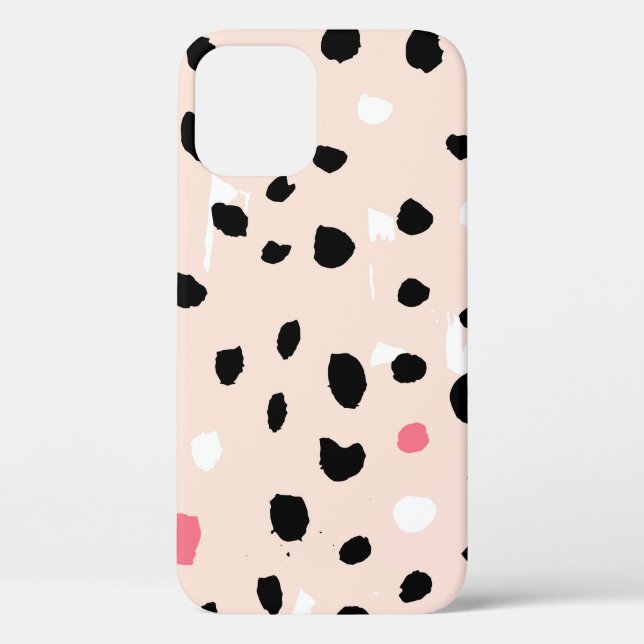 Funda De Case-Mate Para iPhone Pincel de tinta: Textura artística (Reverso )