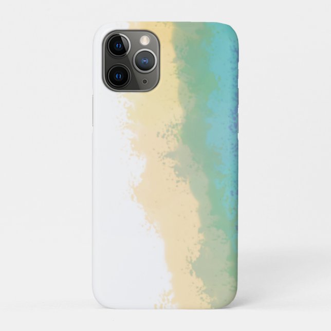 Funda De Case-Mate Para iPhone Pincelada de arcoíris acuarela (Reverso)