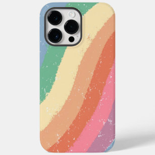 Funda Para iPhone 14 Pro Max De Case-Mate Pinceles pintados a mano con arcoiris Boho Pastel