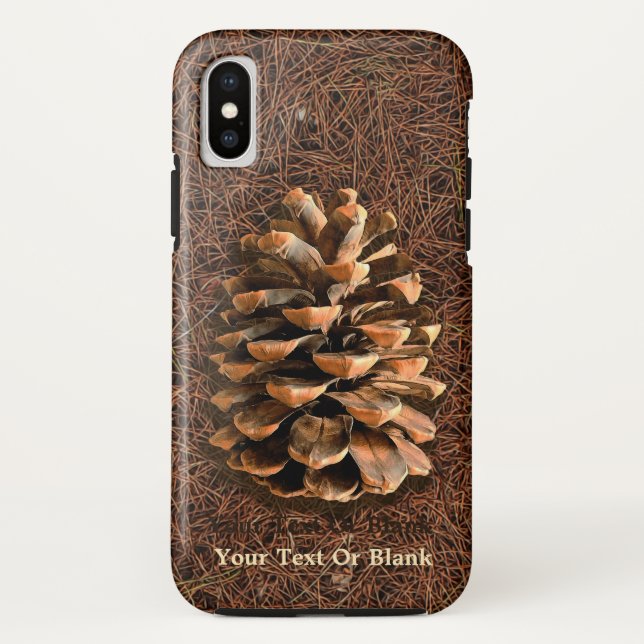 Funda De Case-Mate Para iPhone Pine Cone Sobre Las Agujas Caídas (Reverso)