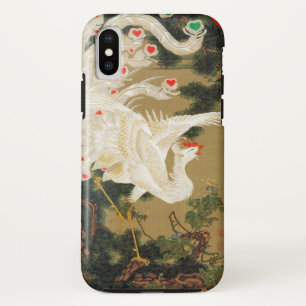Funda Para iPhone X Pine Tree & Phoenix (Love Heart Phoenix), Jakuchu