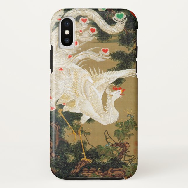 Funda De Case-Mate Para iPhone Pine Tree & Phoenix (Love Heart Phoenix), Jakuchu (Reverso)