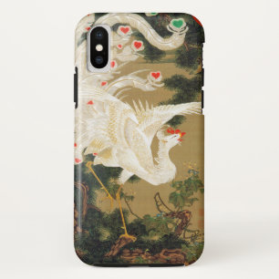 Funda Para iPhone XS Pine Tree & Phoenix (Love Heart Phoenix), Jakuchu