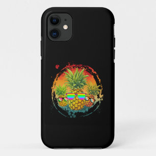 Funda Para iPhone 11 Pineapple Divertido Vibraciones de Verano