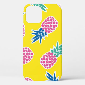 Funda Para iPhone 12 Pineapple Frenzy: Personalizado brillante Vintage.