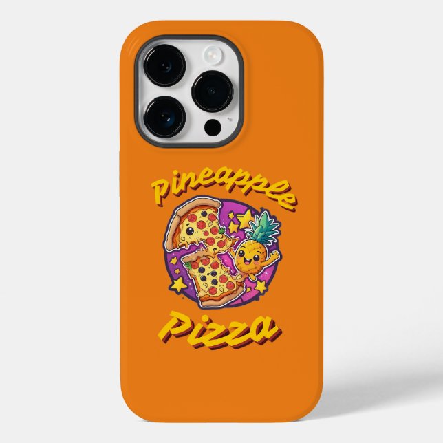 Funda De Case-Mate Para iPhone Pineapple Pizza (Reverso )