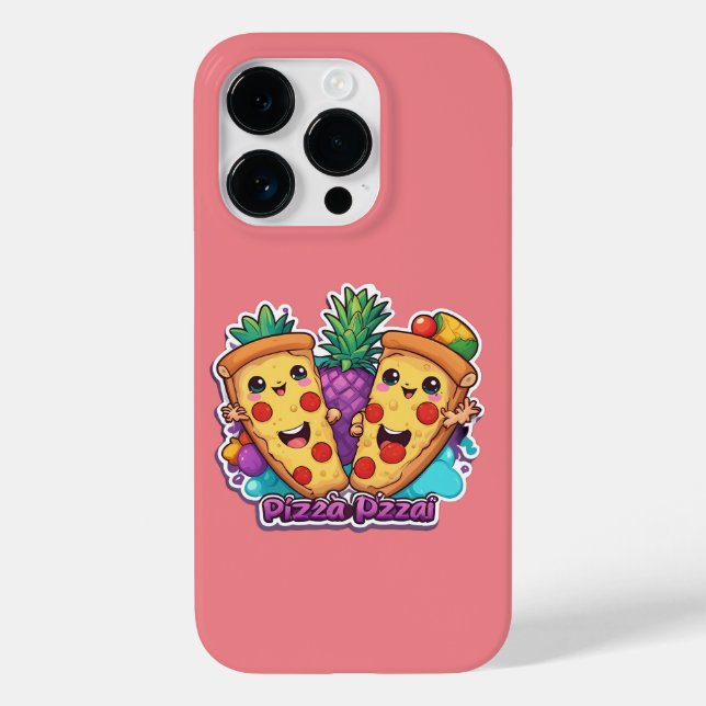 Funda De Case-Mate Para iPhone Pineapple Pizza Funny (Reverso )